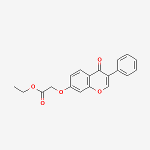 molecular formula C19H16O5 B2385193 ethyl 2-[(4-oxo-3-phenyl-4H-chromen-7-yl)oxy]acetate CAS No. 5897-05-2