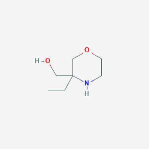 molecular formula C7H15NO2 B2385199 (3-Ethylmorpholin-3-yl)methanol CAS No. 1782479-81-5