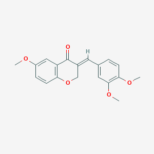 (E)-2,3-Dihydro-3-((3,4-dimethoxyphenyl)methylene)-6-methoxy-4H-1-benzopyran-4-one