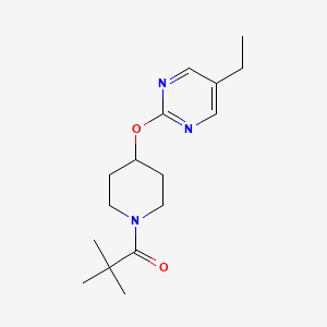 1-[4-(5-Ethylpyrimidin-2-yl)oxypiperidin-1-yl]-2,2-dimethylpropan-1-one