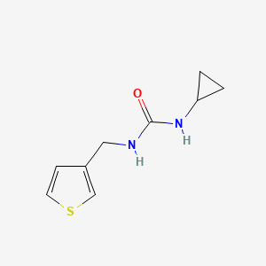 molecular formula C9H12N2OS B2385209 1-Cyclopropyl-3-(thiophen-3-ylmethyl)urea CAS No. 1210891-86-3