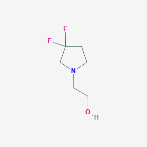 molecular formula C6H11F2NO B2385211 2-(3,3-Difluoropyrrolidin-1-yl)ethanol CAS No. 950662-61-0
