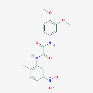 molecular formula C17H17N3O6 B2385220 N1-(3,4-dimethoxyphenyl)-N2-(2-methyl-5-nitrophenyl)oxalamide CAS No. 899744-54-8