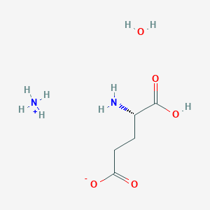 molecular formula C5H12N2O4· H2O<br>C5H14N2O5 B238523 Monoammonium L-glutamate monohydrate CAS No. 139883-82-2