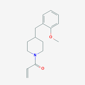 molecular formula C16H21NO2 B2385243 1-[4-[(2-Methoxyphenyl)methyl]piperidin-1-yl]prop-2-en-1-one CAS No. 2176544-60-6