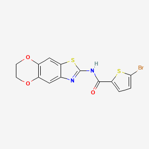5-bromo-N-(6,7-dihydro-[1,4]dioxino[2,3-f][1,3]benzothiazol-2-yl)thiophene-2-carboxamide