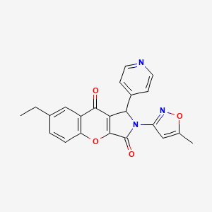 7-Ethyl-2-(5-methylisoxazol-3-yl)-1-(pyridin-4-yl)-1,2-dihydrochromeno[2,3-c]pyrrole-3,9-dione