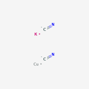 molecular formula C5H5ClN2O3 B238526 potassium dicyanocuprate(I) CAS No. 127711-64-2