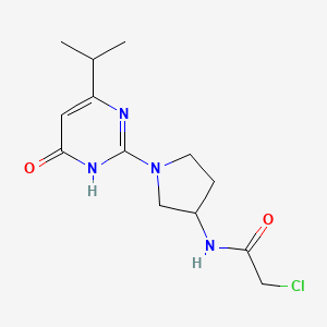 2-Chloro-N-[1-(6-oxo-4-propan-2-yl-1H-pyrimidin-2-yl)pyrrolidin-3-yl]acetamide