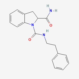 molecular formula C18H19N3O2 B2385289 N1-phenethylindoline-1,2-dicarboxamide CAS No. 1101205-96-2