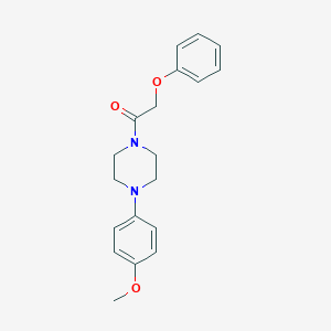 molecular formula C19H22N2O3 B238532 1-[4-(4-Methoxyphenyl)piperazin-1-yl]-2-phenoxyethanone 