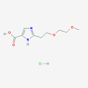 2-[2-(2-methoxyethoxy)ethyl]-1H-imidazole-4-carboxylic acid hydrochloride