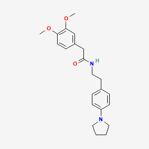 2-(3,4-dimethoxyphenyl)-N-(4-(pyrrolidin-1-yl)phenethyl)acetamide