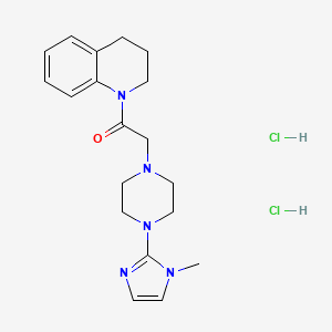 1-(3,4-dihydroquinolin-1(2H)-yl)-2-(4-(1-methyl-1H-imidazol-2-yl)piperazin-1-yl)ethanone dihydrochloride