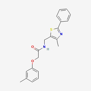 N-((4-methyl-2-phenylthiazol-5-yl)methyl)-2-(m-tolyloxy)acetamide