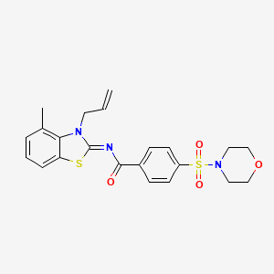 (Z)-N-(3-allyl-4-methylbenzo[d]thiazol-2(3H)-ylidene)-4-(morpholinosulfonyl)benzamide