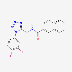 N-((1-(3,4-difluorophenyl)-1H-tetrazol-5-yl)methyl)-2-naphthamide