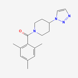 (4-(1H-1,2,3-triazol-1-yl)piperidin-1-yl)(mesityl)methanone
