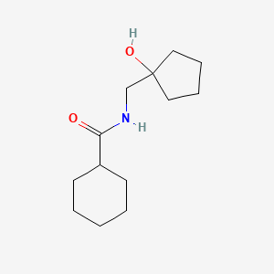 molecular formula C13H23NO2 B2385345 N-[(1-hydroxycyclopentyl)methyl]cyclohexanecarboxamide CAS No. 1215769-78-0
