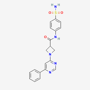 1-(6-phenylpyrimidin-4-yl)-N-(4-sulfamoylphenyl)azetidine-3-carboxamide