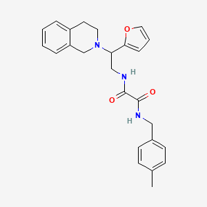 N1-(2-(3,4-dihydroisoquinolin-2(1H)-yl)-2-(furan-2-yl)ethyl)-N2-(4-methylbenzyl)oxalamide