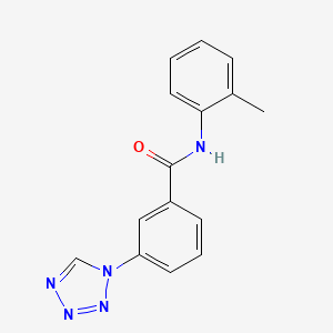 molecular formula C15H13N5O B2385360 N-(2-methylphenyl)-3-(tetrazol-1-yl)benzamide CAS No. 484039-41-0