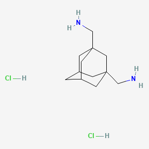 molecular formula C12H24Cl2N2 B2385377 Adamantane-1,3-diyldimethanamine dihydrochloride CAS No. 52234-21-6; 69887-15-6