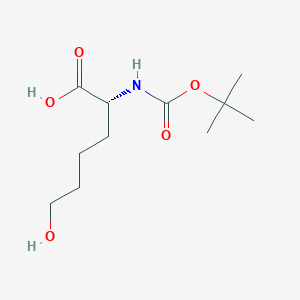 molecular formula C11H21NO5 B2385382 Boc-D-Nle(6-OH)-OH CAS No. 1359971-57-5