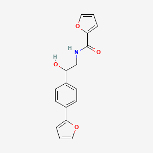 molecular formula C17H15NO4 B2385398 N-{2-[4-(furan-2-yl)phenyl]-2-hydroxyethyl}furan-2-carboxamide CAS No. 2097934-40-0