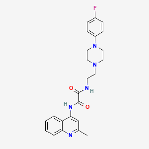 N1-(2-(4-(4-fluorophenyl)piperazin-1-yl)ethyl)-N2-(2-methylquinolin-4-yl)oxalamide