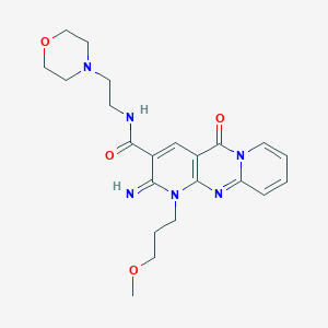 2-imino-1-(3-methoxypropyl)-N-(2-morpholinoethyl)-5-oxo-2,5-dihydro-1H-dipyrido[1,2-a:2',3'-d]pyrimidine-3-carboxamide