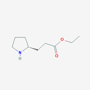 Ethyl 3-[(2R)-pyrrolidin-2-yl]propanoate
