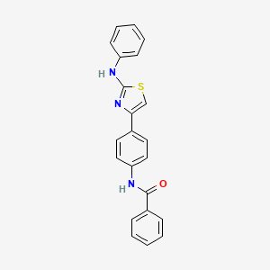 N-(4-(2-(phenylamino)thiazol-4-yl)phenyl)benzamide