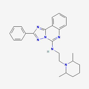 molecular formula C24H28N6 B2385432 N-[2-(2,6-dimethylpiperidin-1-yl)ethyl]-2-phenyl-[1,2,4]triazolo[1,5-c]quinazolin-5-amine CAS No. 902908-25-2
