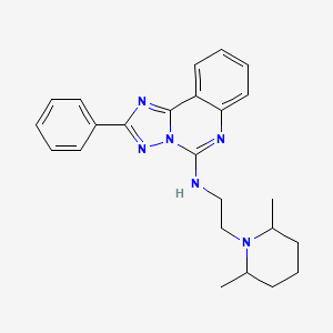 N-[2-(2,6-dimethylpiperidin-1-yl)ethyl]-2-phenyl-[1,2,4]triazolo[1,5-c]quinazolin-5-amine
