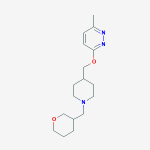 3-Methyl-6-[[1-(oxan-3-ylmethyl)piperidin-4-yl]methoxy]pyridazine