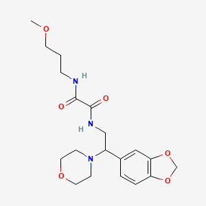 N1-(2-(benzo[d][1,3]dioxol-5-yl)-2-morpholinoethyl)-N2-(3-methoxypropyl)oxalamide