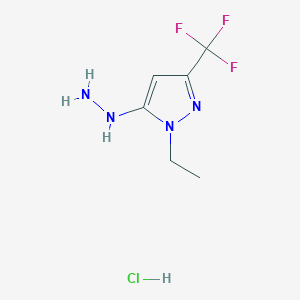1-Ethyl-5-hydrazino-3-(trifluoromethyl)-1H-pyrazole hydrochloride