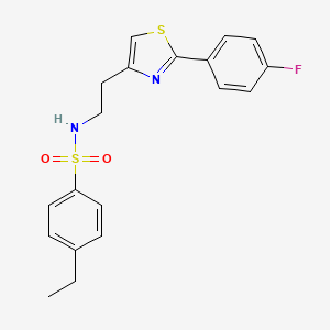 4-ethyl-N-(2-(2-(4-fluorophenyl)thiazol-4-yl)ethyl)benzenesulfonamide