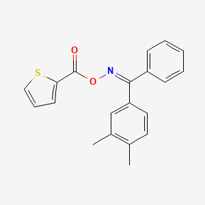 molecular formula C20H17NO2S B2385447 [(Z)-[(3,4-dimethylphenyl)-phenylmethylidene]amino] thiophene-2-carboxylate CAS No. 1025576-93-5