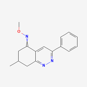 N-methoxy-7-methyl-3-phenyl-7,8-dihydro-6H-cinnolin-5-imine