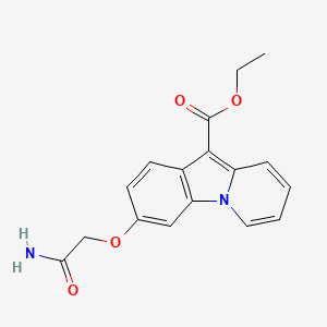 molecular formula C17H16N2O4 B2385490 Ethyl 3-(2-amino-2-oxoethoxy)pyrido[1,2-a]indole-10-carboxylate CAS No. 478081-14-0