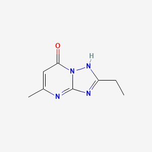 molecular formula C8H10N4O B2385545 2-Ethyl-5-methyl[1,2,4]triazolo[1,5-a]pyrimidin-7-ol CAS No. 104472-75-5