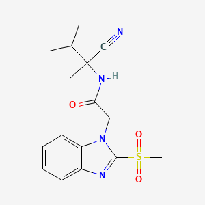 N-(1-cyano-1,2-dimethylpropyl)-2-(2-methanesulfonyl-1H-1,3-benzodiazol-1-yl)acetamide
