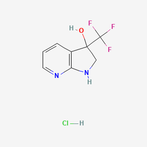 3-(trifluoromethyl)-1H,2H,3H-pyrrolo[2,3-b]pyridin-3-ol hydrochloride