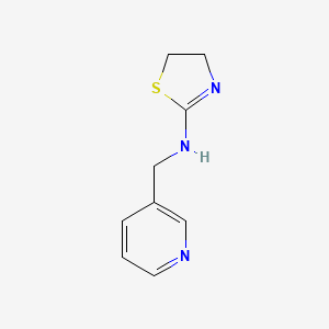 molecular formula C9H11N3S B2385599 N-(pyridin-3-ylmethyl)-4,5-dihydro-1,3-thiazol-2-amine CAS No. 143543-82-2