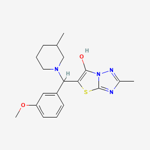 B2385604 5-((3-Methoxyphenyl)(3-methylpiperidin-1-yl)methyl)-2-methylthiazolo[3,2-b][1,2,4]triazol-6-ol CAS No. 851969-52-3