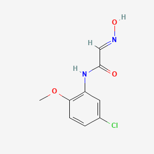 molecular formula C9H9ClN2O3 B2385637 N-(5-chloro-2-methoxyphenyl)-2-(N-hydroxyimino)acetamide CAS No. 67303-24-6