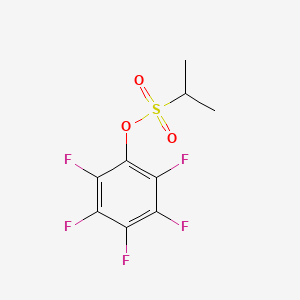 molecular formula C9H7F5O3S B2385645 2,3,4,5,6-Pentafluorophenyl 2-propanesulfonate CAS No. 886361-27-9
