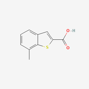 molecular formula C10H8O2S B2385648 7-Methylbenzo[b]thiophene-2-carboxylic acid CAS No. 1505-61-9